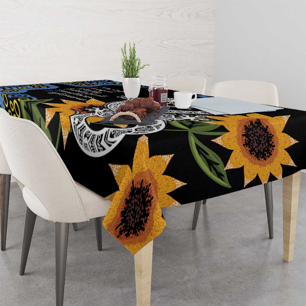 Australia Autism Awareness Tablecloth Brave Strong Aussie Lizard Aboriginal Art