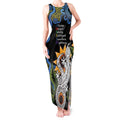 Australia Autism Awareness Tank Maxi Dress Brave Strong Aussie Lizard Aboriginal Art