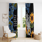Australia Autism Awareness Window Curtain Brave Strong Aussie Lizard Aboriginal Art