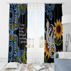 Australia Autism Awareness Window Curtain Brave Strong Aussie Lizard Aboriginal Art