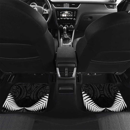 New Zealand Silver Fern Rugby Car Mats Haka Dance With Aotearoa Maori Pattern