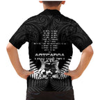 New Zealand Silver Fern Rugby Family Matching Mermaid Dress and Hawaiian Shirt Haka Dance With Aotearoa Maori Pattern
