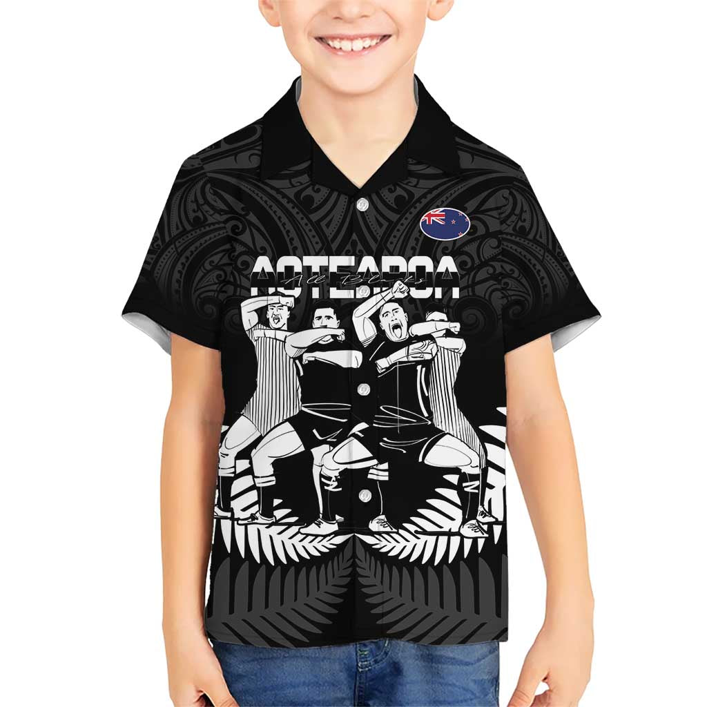 New Zealand Silver Fern Rugby Hawaiian Shirt Haka Dance With Aotearoa Maori Pattern