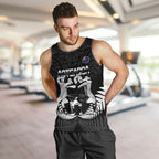 New Zealand Silver Fern Rugby Men Tank Top Haka Dance With Aotearoa Maori Pattern