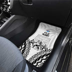 New Zealand And Fiji Tapa Rugby Car Mats Haka Dance Mix Cibi Dance Together