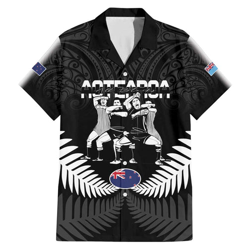 New Zealand And Fiji Tapa Rugby Family Matching Mermaid Dress and Hawaiian Shirt Haka Dance Mix Cibi Dance Together
