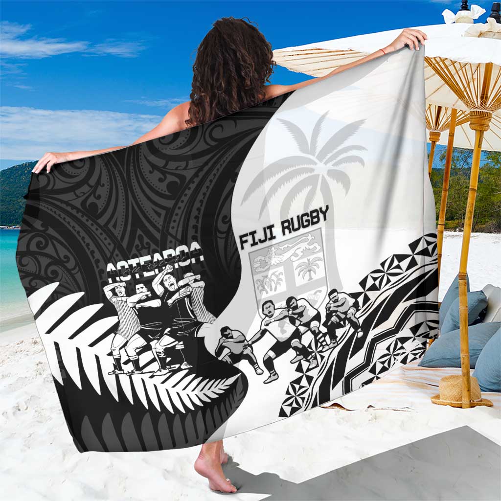 New Zealand And Fiji Tapa Rugby Sarong Haka Dance Mix Cibi Dance Together