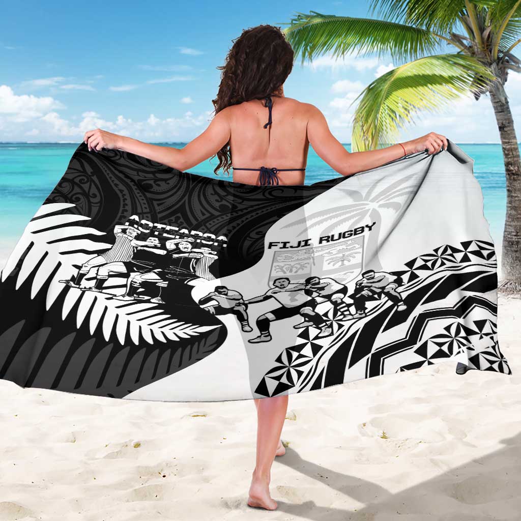 New Zealand And Fiji Tapa Rugby Sarong Haka Dance Mix Cibi Dance Together
