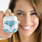 New Zealand Manta Ray Tattoo AirPods Case Aotearoa Maori Haehae Paua Shell - Aussie Hoodie
