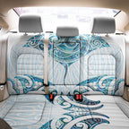 New Zealand Manta Ray Tattoo Back Car Seat Cover Aotearoa Maori Haehae Paua Shell - Aussie Hoodie