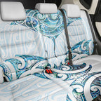 New Zealand Manta Ray Tattoo Back Car Seat Cover Aotearoa Maori Haehae Paua Shell - Aussie Hoodie