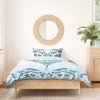 New Zealand Manta Ray Tattoo Bedding Set Aotearoa Maori Haehae Paua Shell - Aussie Hoodie