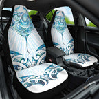 New Zealand Manta Ray Tattoo Car Seat Cover Aotearoa Maori Haehae Paua Shell - Aussie Hoodie