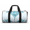 New Zealand Manta Ray Tattoo Duffle Bag Aotearoa Maori Haehae Paua Shell