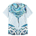 New Zealand Manta Ray Tattoo Family Matching Mermaid Dress and Hawaiian Shirt Aotearoa Maori Haehae Paua Shell - Aussie Hoodie