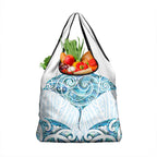 New Zealand Manta Ray Tattoo Grocery Bag Aotearoa Maori Haehae Paua Shell - Aussie Hoodie