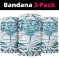 New Zealand Manta Ray Tattoo Neck Gaiter Aotearoa Maori Haehae Paua Shell - Aussie Hoodie