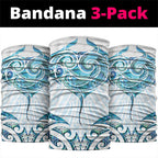 New Zealand Manta Ray Tattoo Neck Gaiter Aotearoa Maori Haehae Paua Shell - Aussie Hoodie