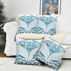 New Zealand Manta Ray Tattoo Pillow Cover Aotearoa Maori Haehae Paua Shell - Aussie Hoodie
