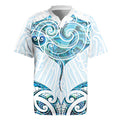 New Zealand Manta Ray Tattoo Rugby Jersey Aotearoa Maori Haehae Paua Shell - Aussie Hoodie
