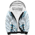 New Zealand Manta Ray Tattoo Sherpa Hoodie Aotearoa Maori Haehae Paua Shell - Aussie Hoodie