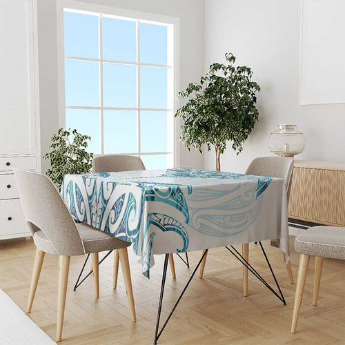 New Zealand Manta Ray Tattoo Tablecloth Aotearoa Maori Haehae Paua Shell - Aussie Hoodie