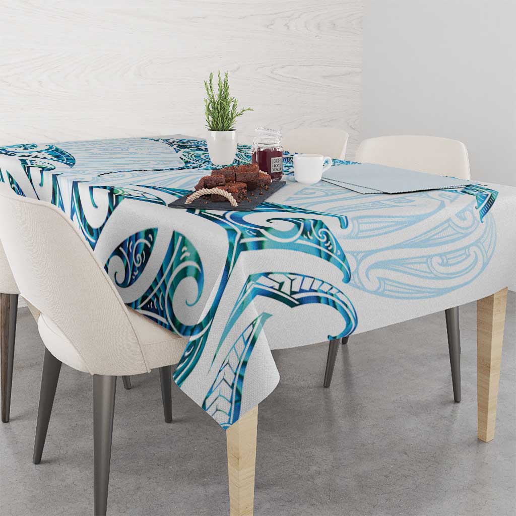 New Zealand Manta Ray Tattoo Tablecloth Aotearoa Maori Haehae Paua Shell - Aussie Hoodie