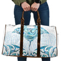 New Zealand Manta Ray Tattoo Travel Bag Aotearoa Maori Haehae Paua Shell - Aussie Hoodie
