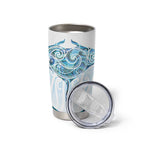 New Zealand Manta Ray Tattoo Tumbler Cup Aotearoa Maori Haehae Paua Shell - Aussie Hoodie