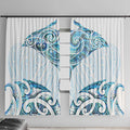 New Zealand Manta Ray Tattoo Window Curtain Aotearoa Maori Haehae Paua Shell - Aussie Hoodie