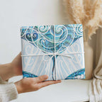 New Zealand Manta Ray Tattoo Wrapping Paper Aotearoa Maori Haehae Paua Shell - Aussie Hoodie