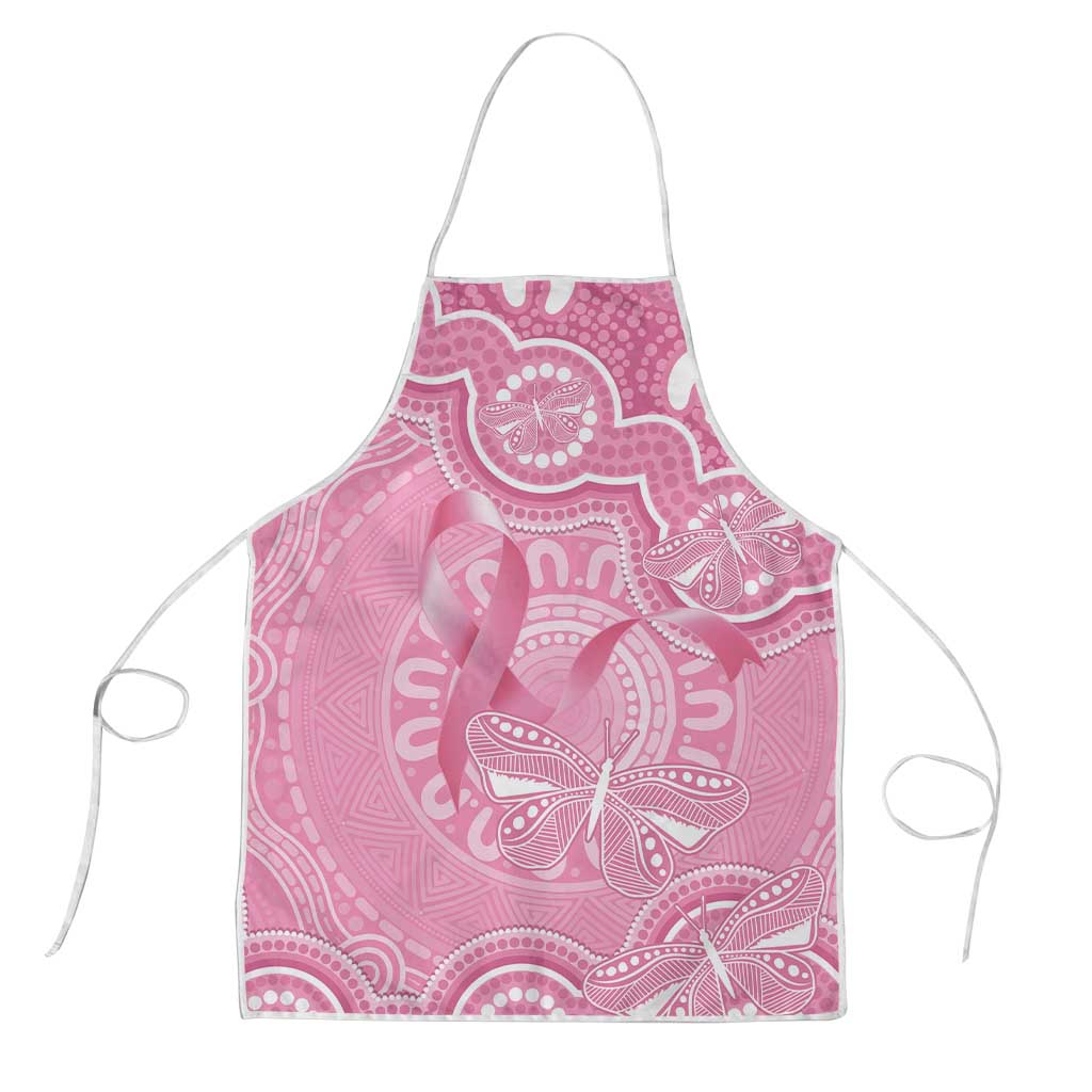 Australia Indigenous Apron Pink Ribbon Breast Cancer Butterfly Aboriginal - Aussie Hoodie