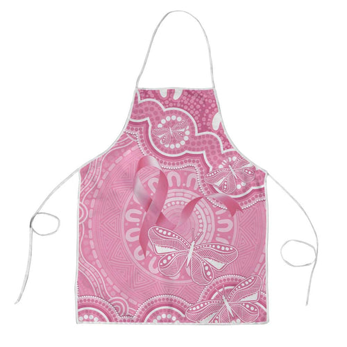 Australia Indigenous Apron Pink Ribbon Breast Cancer Butterfly Aboriginal - Aussie Hoodie