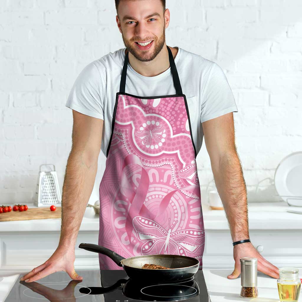 Australia Indigenous Apron Pink Ribbon Breast Cancer Butterfly Aboriginal - Aussie Hoodie