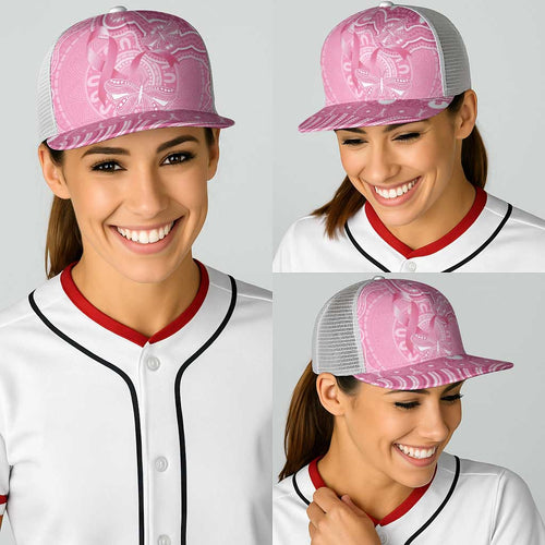 Australia Indigenous Baseball Net Cap Pink Ribbon Breast Cancer Butterfly Aboriginal - Aussie Hoodie
