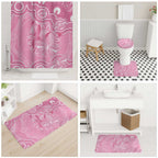 Australia Indigenous Bathroom Set Pink Ribbon Breast Cancer Butterfly Aboriginal - Aussie Hoodie