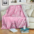Australia Indigenous Blanket Pink Ribbon Breast Cancer Butterfly Aboriginal - Aussie Hoodie
