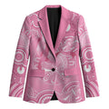 Australia Indigenous Blazer Pink Ribbon Breast Cancer Butterfly Aboriginal - Aussie Hoodie