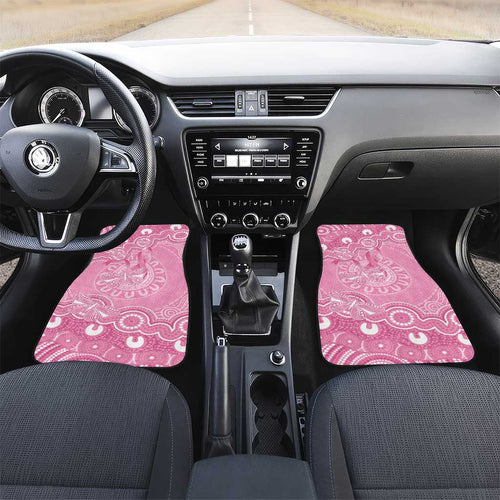 Australia Indigenous Car Mats Pink Ribbon Breast Cancer Butterfly Aboriginal - Aussie Hoodie