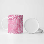 Australia Indigenous Ceramic Mug Pink Ribbon Breast Cancer Butterfly Aboriginal - Aussie Hoodie