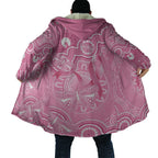 Australia Indigenous Cloak Pink Ribbon Breast Cancer Butterfly Aboriginal - Aussie Hoodie