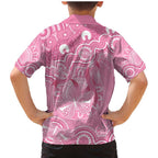 Australia Indigenous Family Matching Mermaid Dress and Hawaiian Shirt Pink Ribbon Breast Cancer Butterfly Aboriginal - Aussie Hoodie