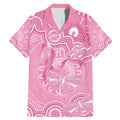 Australia Indigenous Family Matching Mermaid Dress and Hawaiian Shirt Pink Ribbon Breast Cancer Butterfly Aboriginal - Aussie Hoodie
