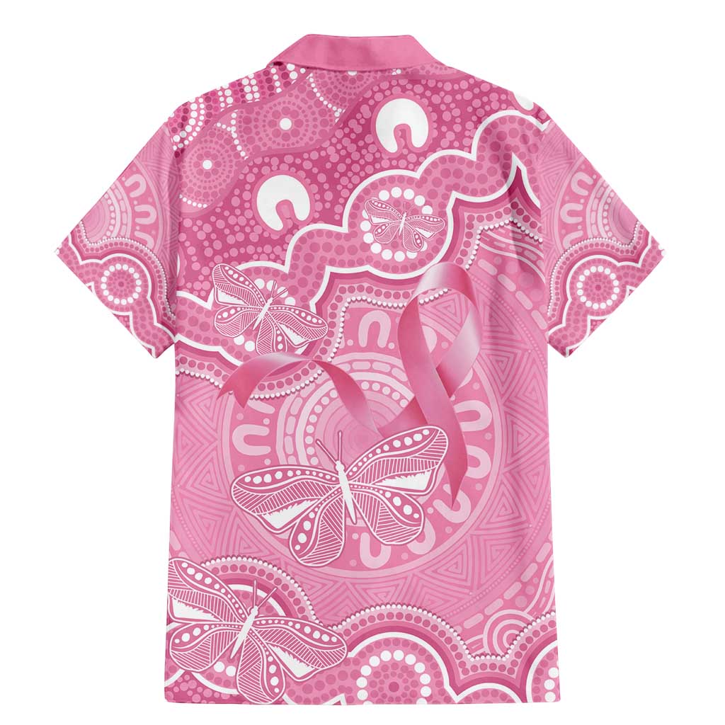 Australia Indigenous Family Matching Mermaid Dress and Hawaiian Shirt Pink Ribbon Breast Cancer Butterfly Aboriginal - Aussie Hoodie