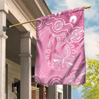 Australia Indigenous Garden Flag Pink Ribbon Breast Cancer Butterfly Aboriginal - Aussie Hoodie