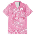 Australia Indigenous Hawaiian Shirt Pink Ribbon Breast Cancer Butterfly Aboriginal - Aussie Hoodie