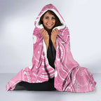 Australia Indigenous Hooded Blanket Pink Ribbon Breast Cancer Butterfly Aboriginal - Aussie Hoodie