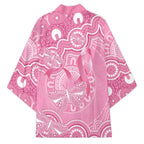 Australia Indigenous Kimono Pink Ribbon Breast Cancer Butterfly Aboriginal - Aussie Hoodie