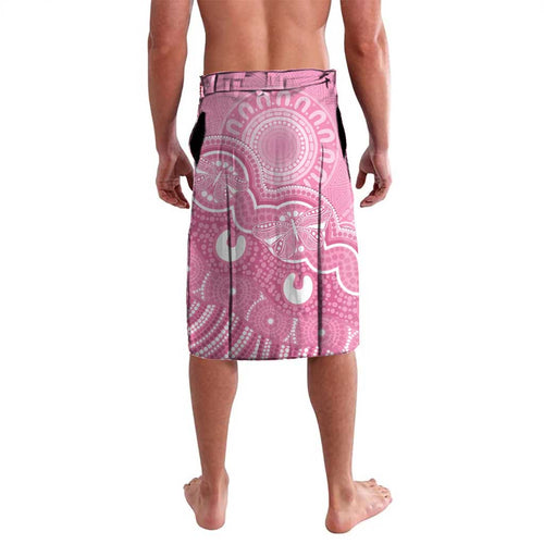 Australia Indigenous Lavalava Pink Ribbon Breast Cancer Butterfly Aboriginal - Aussie Hoodie