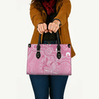 Australia Indigenous Leather Bag Pink Ribbon Breast Cancer Butterfly Aboriginal - Aussie Hoodie